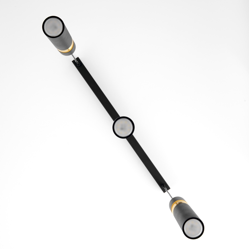Jupiter 2004 - Chandelier on a string ALAS 3xGU10/10W/230V black/gold