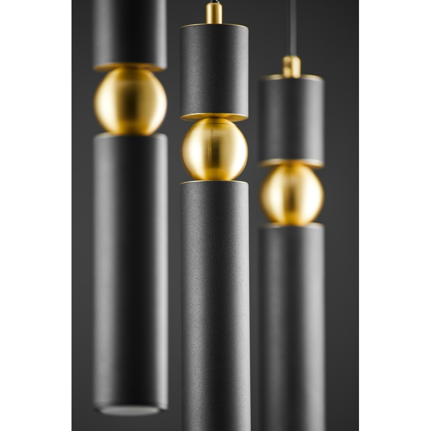 Jupiter 2004 - Chandelier on a string ALAS 3xGU10/10W/230V black/gold