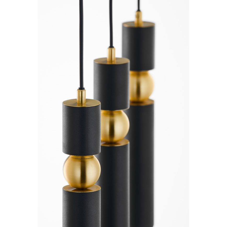 Jupiter 2004 - Chandelier on a string ALAS 3xGU10/10W/230V black/gold