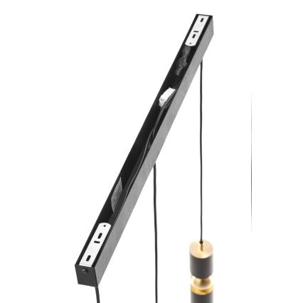 Jupiter 2004 - Chandelier on a string ALAS 3xGU10/10W/230V black/gold