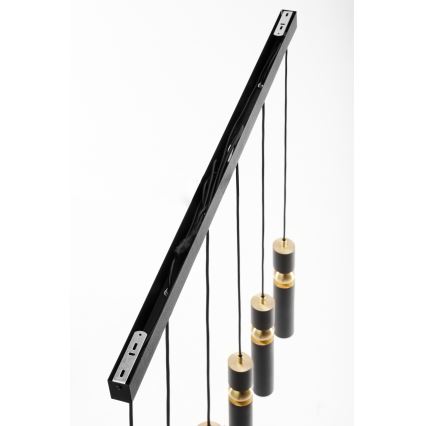 Jupiter 2005 - Chandelier on a string ALAS 6xGU10/10W/230V black/gold