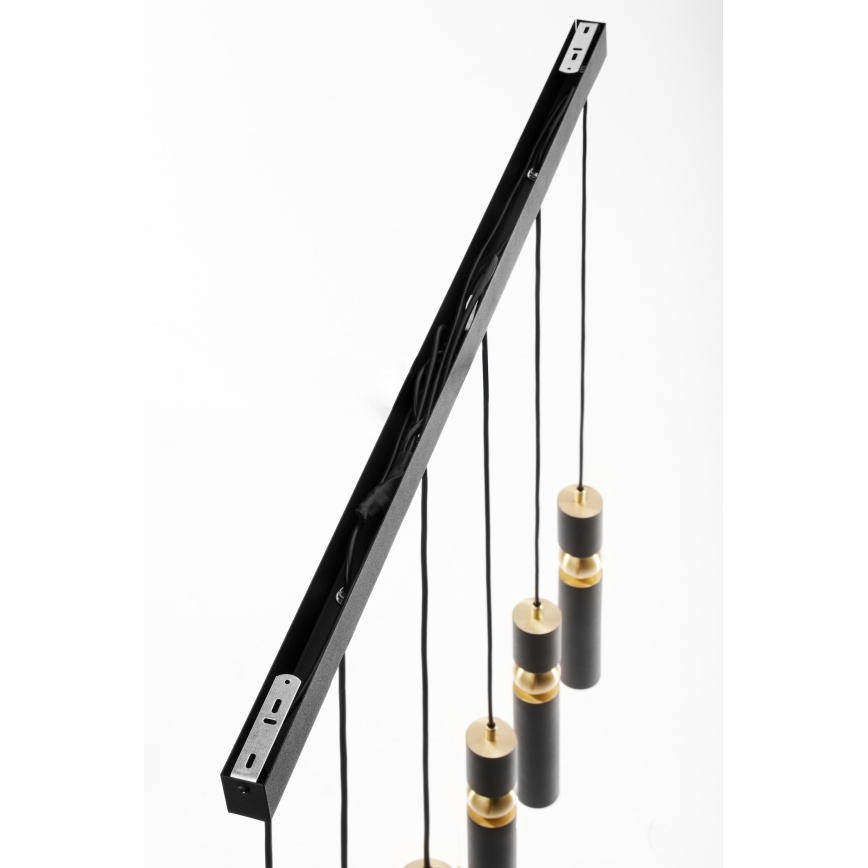 Jupiter 2005 - Chandelier on a string ALAS 6xGU10/10W/230V black/gold