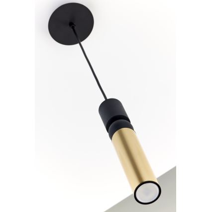 Jupiter 2006 - Chandelier on a string ALAS 1xGU10/10W/230V gold/black