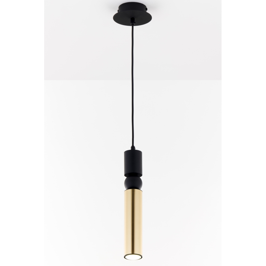 Jupiter 2006 - Chandelier on a string ALAS 1xGU10/10W/230V gold/black