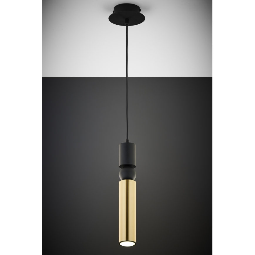 Jupiter 2006 - Chandelier on a string ALAS 1xGU10/10W/230V gold/black
