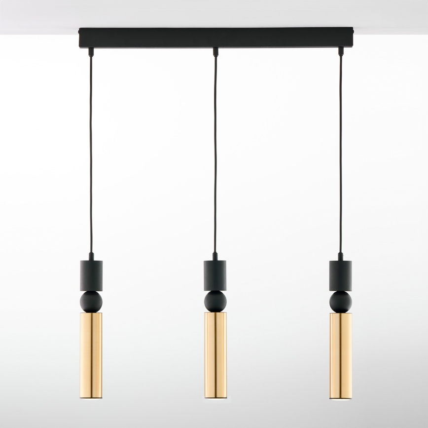 Jupiter 2007 - Chandelier on a string ALAS 3xGU10/10W/230V gold/black