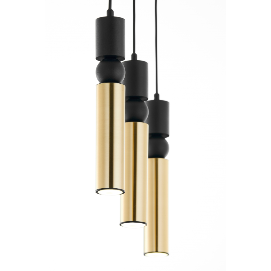 Jupiter 2007 - Chandelier on a string ALAS 3xGU10/10W/230V gold/black