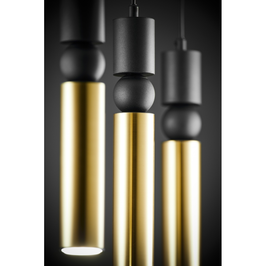 Jupiter 2007 - Chandelier on a string ALAS 3xGU10/10W/230V gold/black