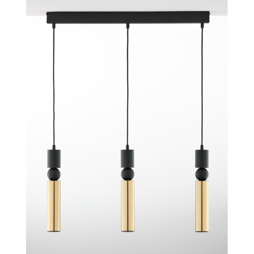 Jupiter 2007 - Chandelier on a string ALAS 3xGU10/10W/230V gold/black