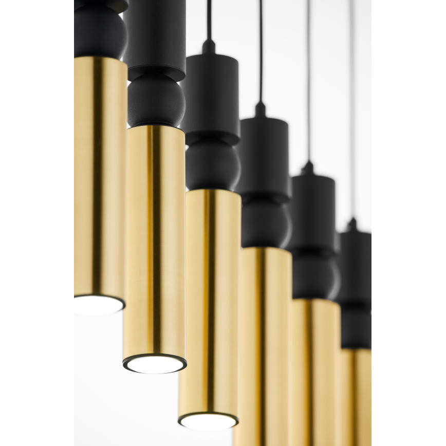 Jupiter 2008 - Chandelier on a string ALAS 6xGU10/10W/230V gold/black