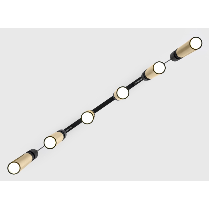 Jupiter 2008 - Chandelier on a string ALAS 6xGU10/10W/230V gold/black