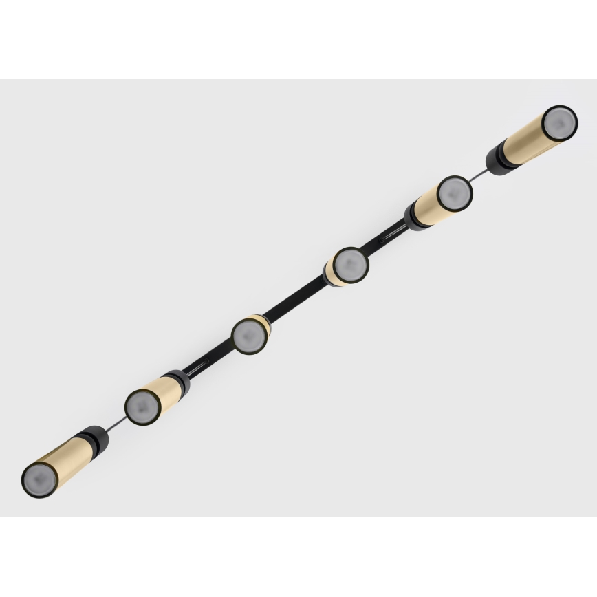 Jupiter 2008 - Chandelier on a string ALAS 6xGU10/10W/230V gold/black