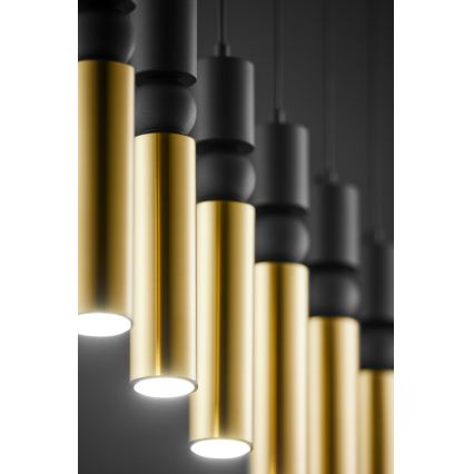 Jupiter 2008 - Chandelier on a string ALAS 6xGU10/10W/230V gold/black