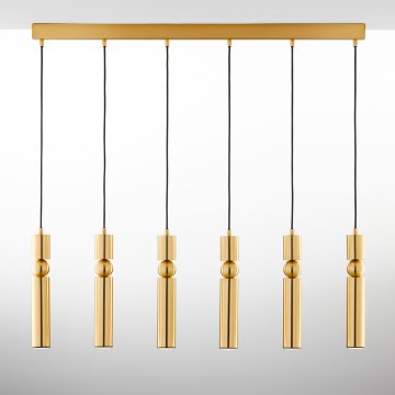 Jupiter 2011 - Chandelier on a string ALAS 6xGU10/10W/230V gold