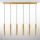 Jupiter 2011 - Chandelier on a string ALAS 6xGU10/10W/230V gold