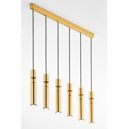 Jupiter 2011 - Chandelier on a string ALAS 6xGU10/10W/230V gold