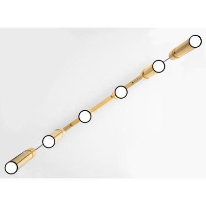 Jupiter 2011 - Chandelier on a string ALAS 6xGU10/10W/230V gold
