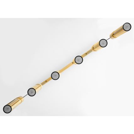 Jupiter 2011 - Chandelier on a string ALAS 6xGU10/10W/230V gold