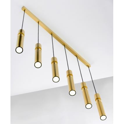 Jupiter 2011 - Chandelier on a string ALAS 6xGU10/10W/230V gold