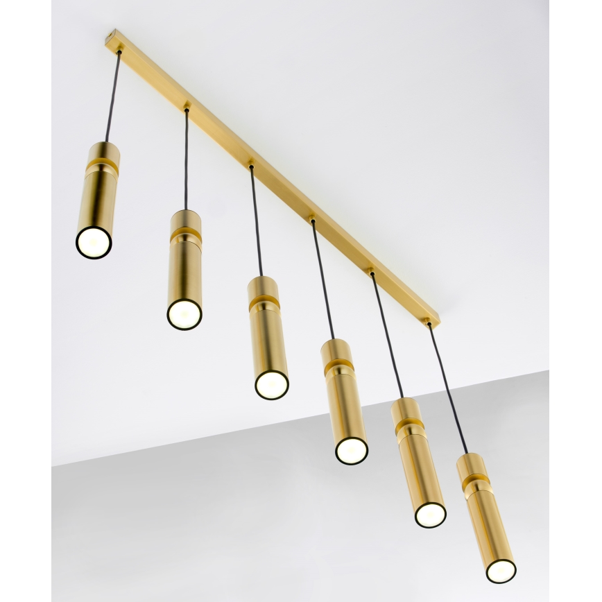Jupiter 2011 - Chandelier on a string ALAS 6xGU10/10W/230V gold