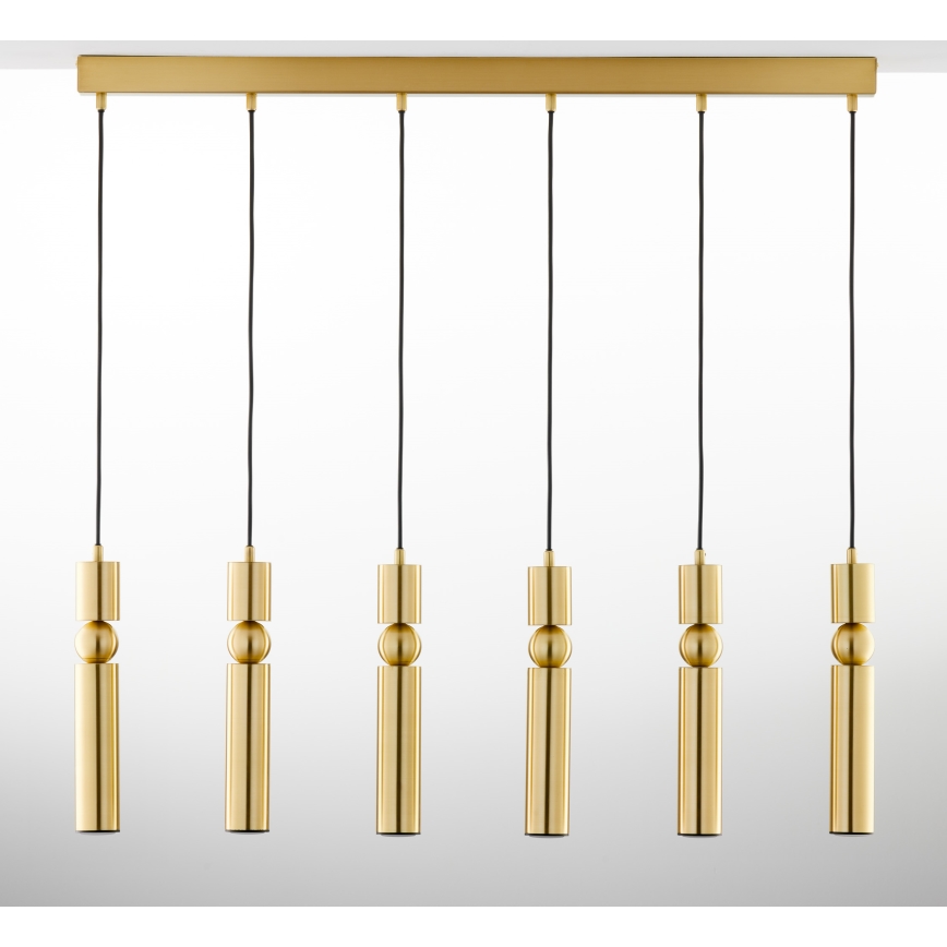 Jupiter 2011 - Chandelier on a string ALAS 6xGU10/10W/230V gold