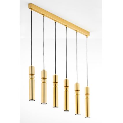 Jupiter 2011 - Chandelier on a string ALAS 6xGU10/10W/230V gold