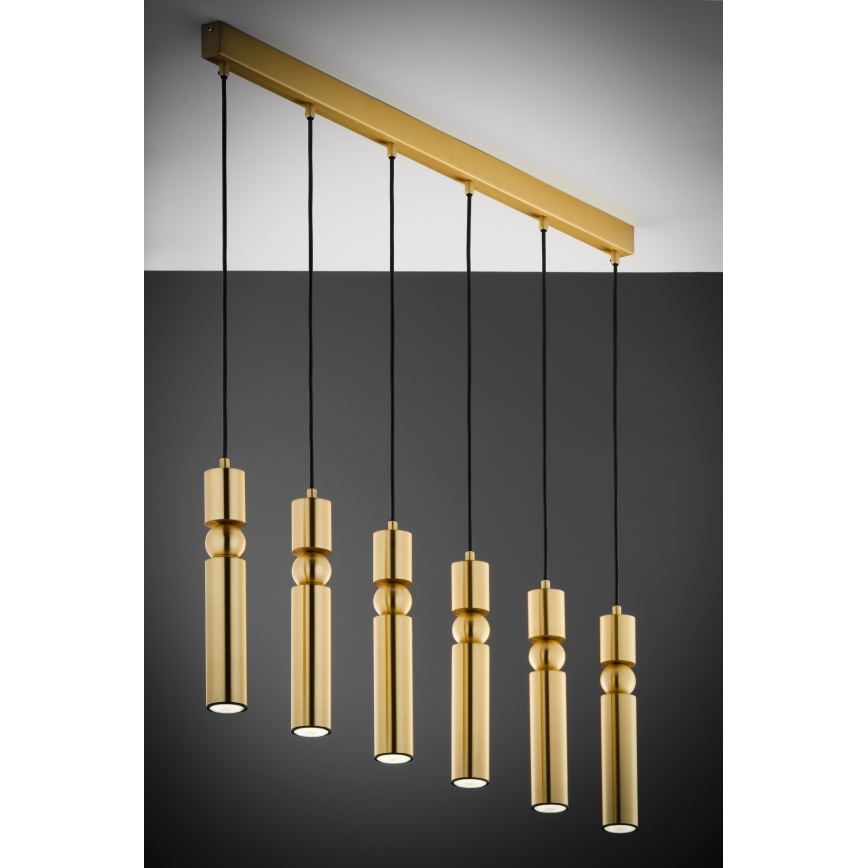 Jupiter 2011 - Chandelier on a string ALAS 6xGU10/10W/230V gold