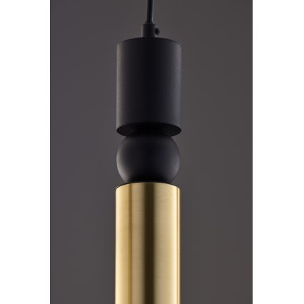 Jupiter 2012 - Chandelier on a string ALAS 5xGU10/10W/230V black/gold