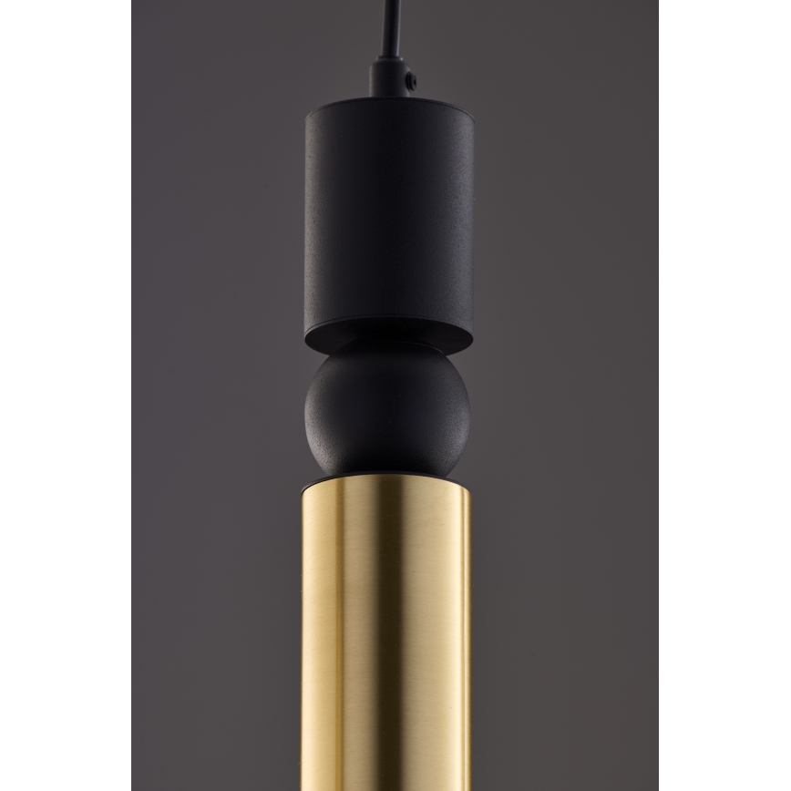 Jupiter 2012 - Chandelier on a string ALAS 5xGU10/10W/230V black/gold
