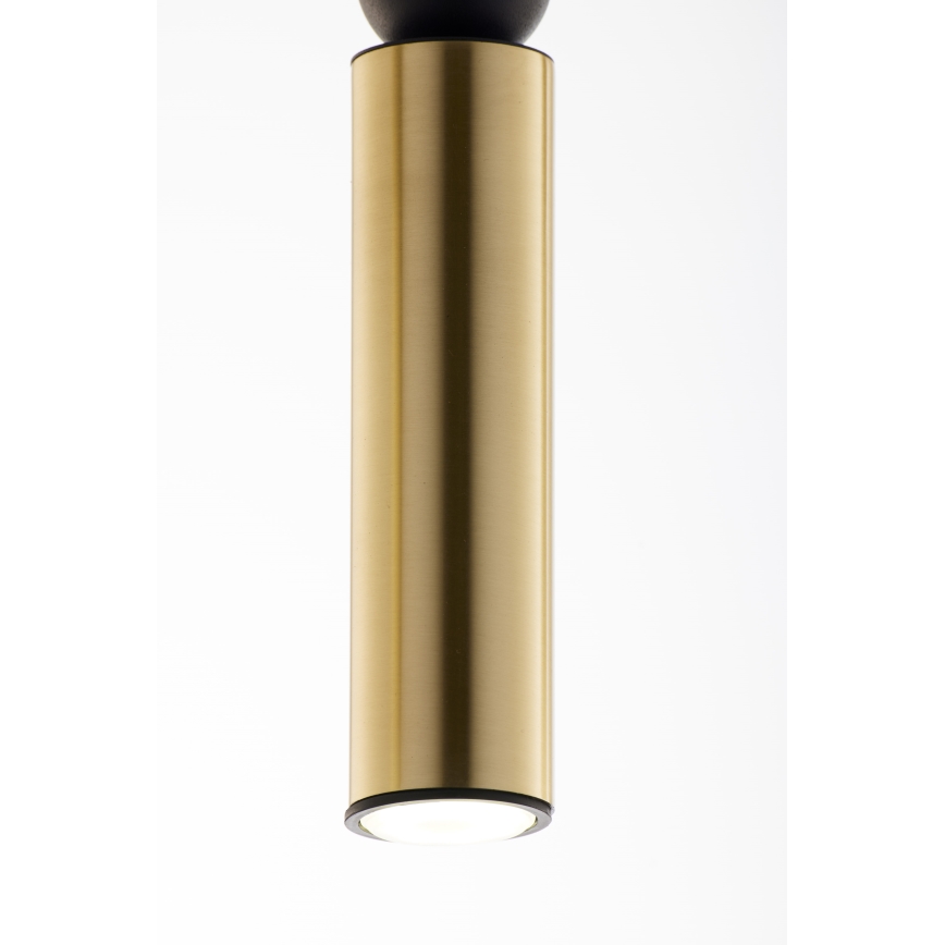 Jupiter 2012 - Chandelier on a string ALAS 5xGU10/10W/230V black/gold