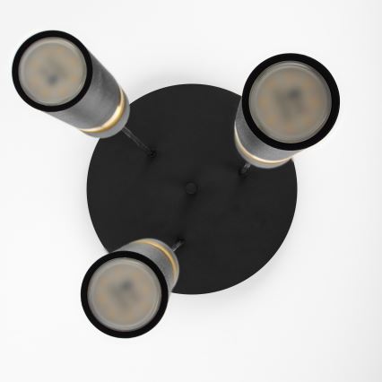 Jupiter 2013 - Chandelier on a string ALAS 3xGU10/10W/230V black/gold