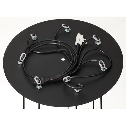 Jupiter 2015 - Chandelier on a string ALAS 7xGU10/10W/230V black/gold