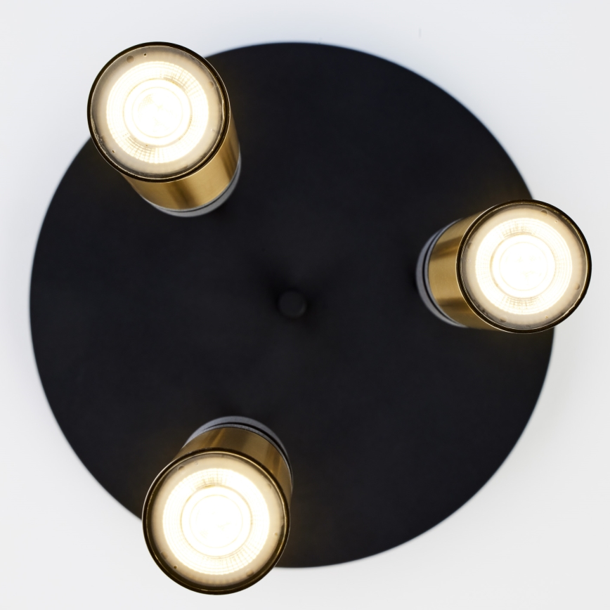 Jupiter 2016 - Chandelier on a string ALAS 3xGU10/10W/230V gold/black