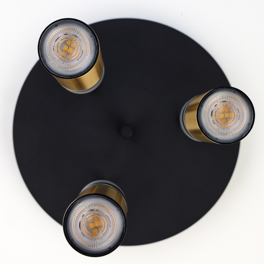 Jupiter 2016 - Chandelier on a string ALAS 3xGU10/10W/230V gold/black