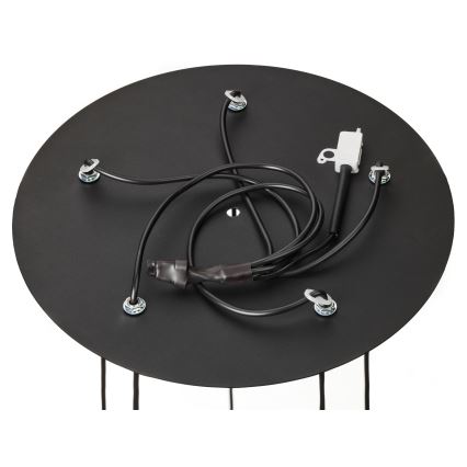 Jupiter 2017 - Chandelier on a string ALAS 5xGU10/10W/230V gold/black