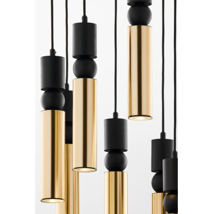 Jupiter 2018 - Chandelier on a string ALAS 7xGU10/10W/230V gold/black