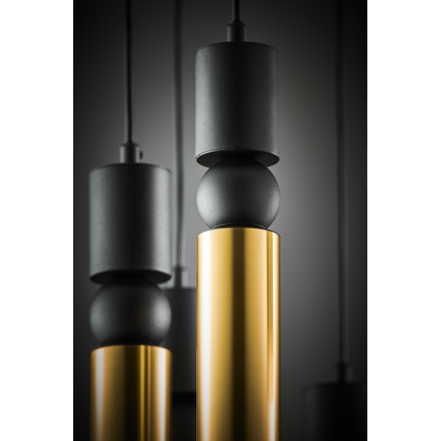 Jupiter 2018 - Chandelier on a string ALAS 7xGU10/10W/230V gold/black