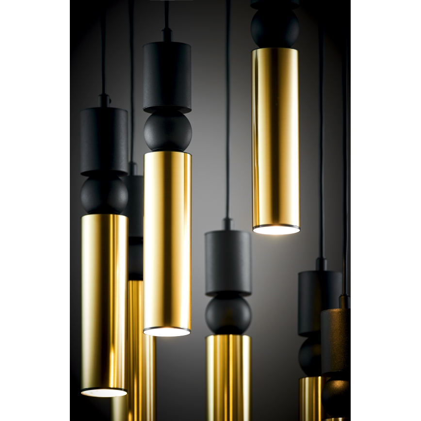 Jupiter 2018 - Chandelier on a string ALAS 7xGU10/10W/230V gold/black