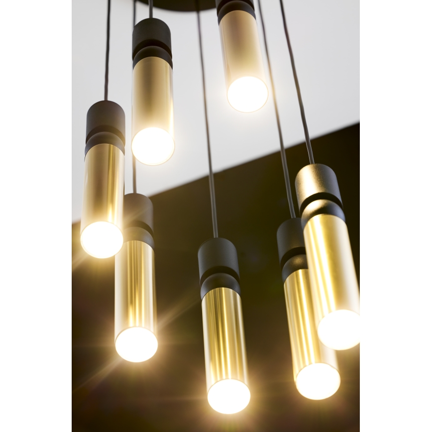 Jupiter 2018 - Chandelier on a string ALAS 7xGU10/10W/230V gold/black