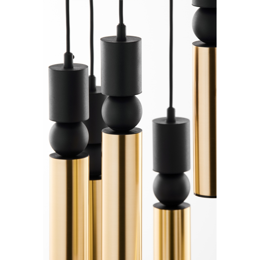 Jupiter 2018 - Chandelier on a string ALAS 7xGU10/10W/230V gold/black