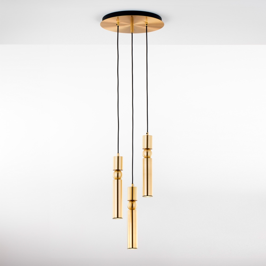 Jupiter 2019 - Chandelier on a string ALAS 3xGU10/10W/230V gold