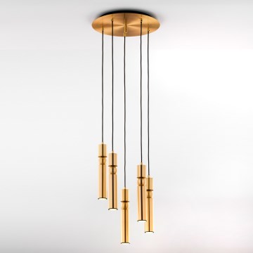 Jupiter 2020 - Chandelier on a string ALAS 5xGU10/10W/230V gold