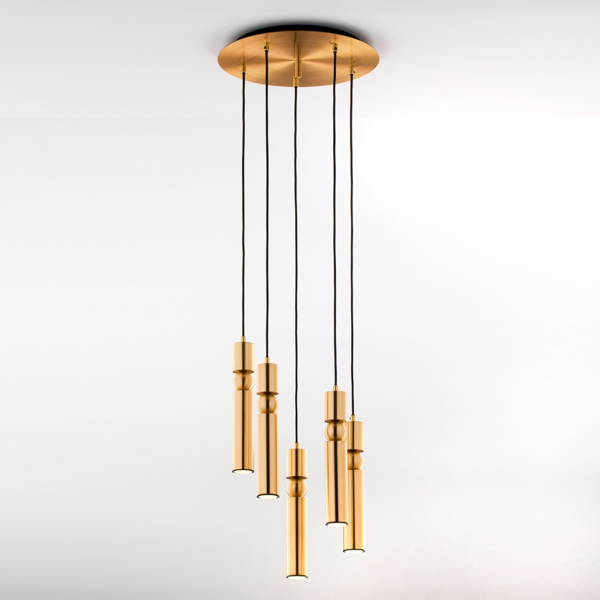 Jupiter 2020 - Chandelier on a string ALAS 5xGU10/10W/230V gold