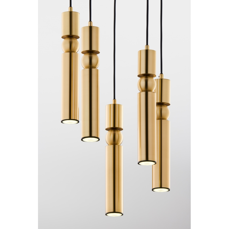 Jupiter 2020 - Chandelier on a string ALAS 5xGU10/10W/230V gold