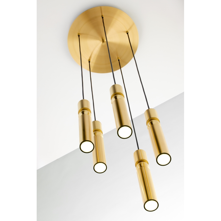 Jupiter 2020 - Chandelier on a string ALAS 5xGU10/10W/230V gold