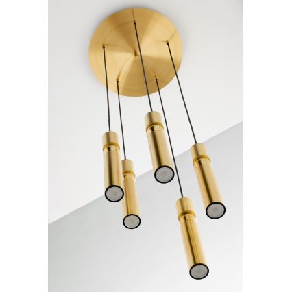 Jupiter 2020 - Chandelier on a string ALAS 5xGU10/10W/230V gold