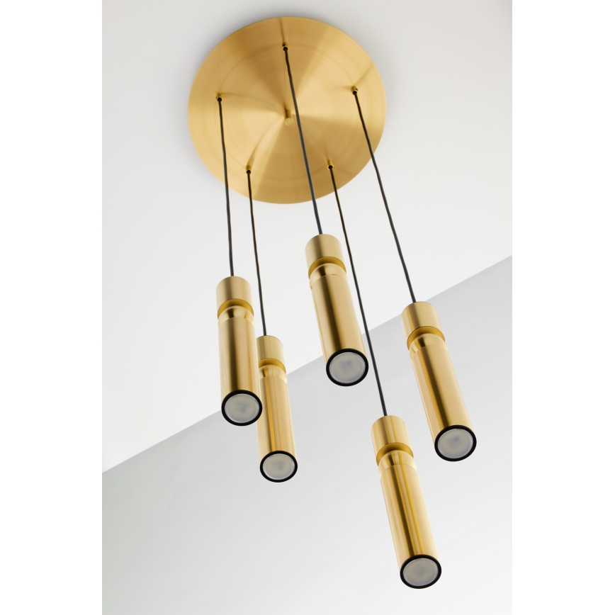 Jupiter 2020 - Chandelier on a string ALAS 5xGU10/10W/230V gold