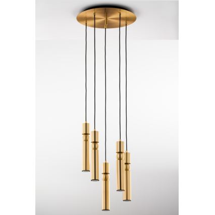 Jupiter 2020 - Chandelier on a string ALAS 5xGU10/10W/230V gold