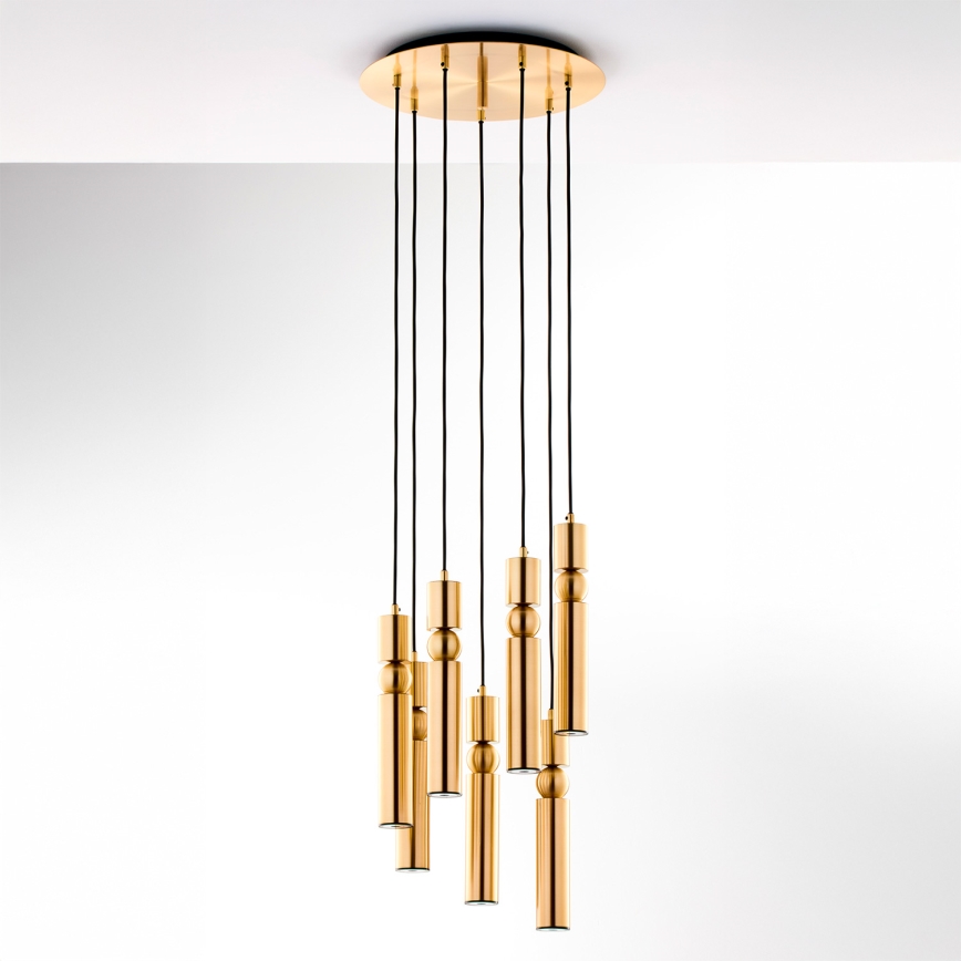 Jupiter 2021 - Chandelier on a string ALAS 7xGU10/10W/230V gold