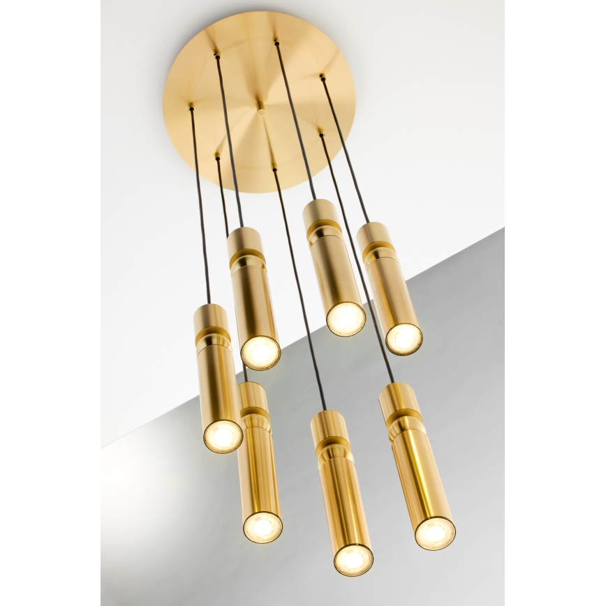 Jupiter 2021 - Chandelier on a string ALAS 7xGU10/10W/230V gold